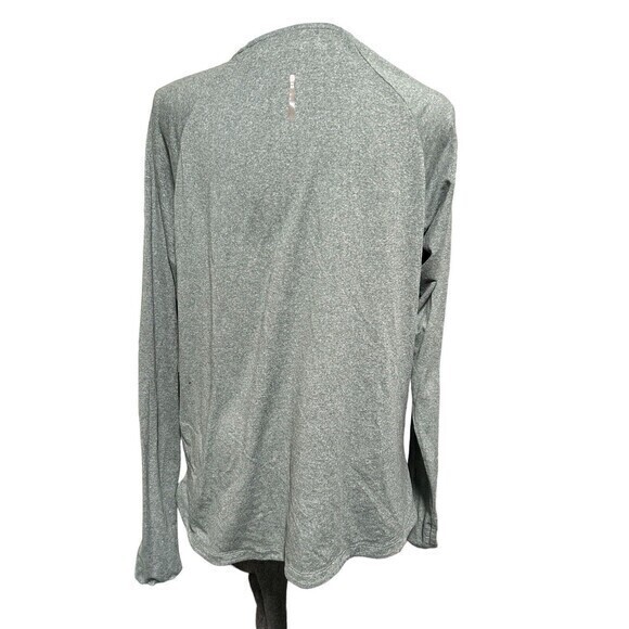 REI Co-op Sweatshirt Womens XL Green Gray 1/4 Zip Pullover Baselayer Long Sleeve - Picture 3 of 5